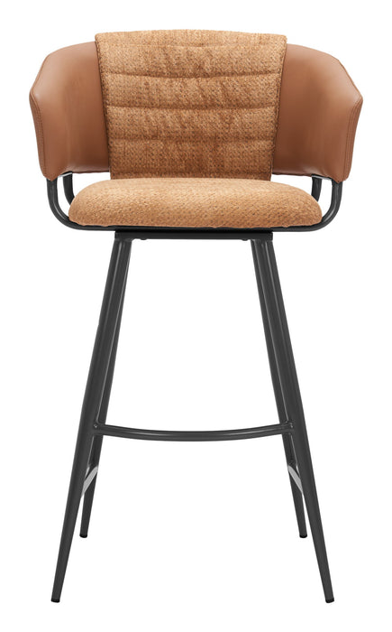 Juno - Barstool (Set of 2) - Brown Zuo Modern