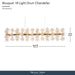 Michael Amini Lighting - Bouquet 18-Light Rectangular Chandelier - Gold Michael Amini