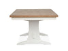 Kingston - Extendable Trestle Dining Table - Whisper White And Cerused Nutmeg Magnussen Furniture