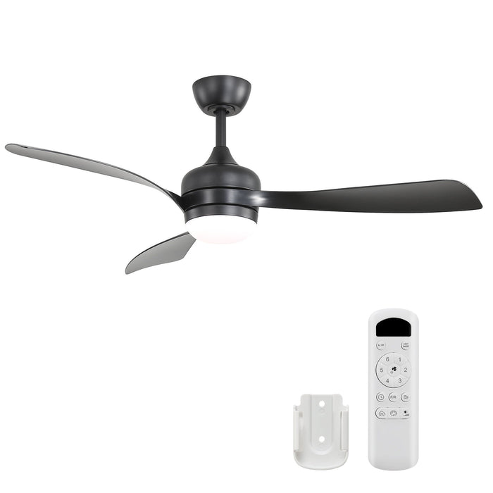 Ceiling Fan With 3 Blades, Remote Control, Reversible DC Motor, Noiseless Operation, 3 Downrods Daily Nest