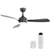 Ceiling Fan With 3 Blades, Remote Control, Reversible DC Motor, Noiseless Operation, 3 Downrods Daily Nest