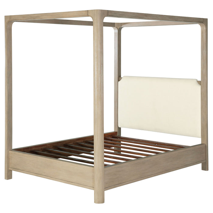 Flores - Eastern King Canopy Bed - Mango Color Furniture Max