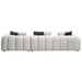 Manilla - Sectional Sofa With 8 Pillows - Ivory White Linen ACME