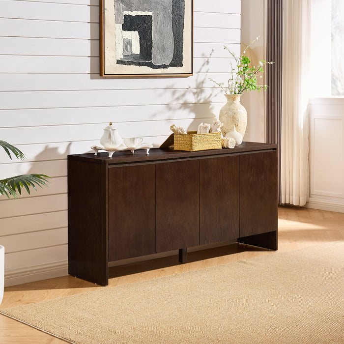 Sideboard Buffet Cabinet With Adjustable Shelves Home Essentials