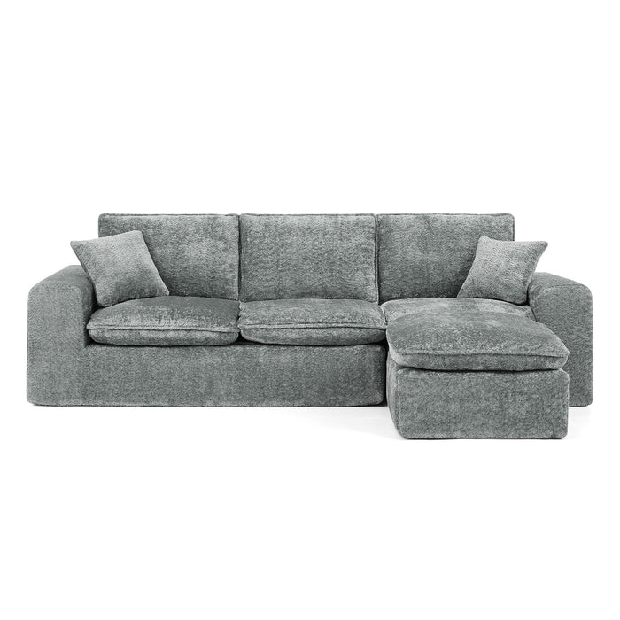 Sectional Sofa With Moveable Ottoman Home Essentials