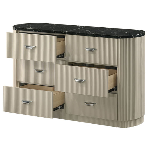 Travonte - Dresser - Gray / Beige ACME