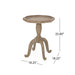 French Country Accent Table With Spider Leg Design - Natural / White Noble House