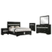 Modern Bedroom Set With Upholstered Headboard And Textured Storage Furniture Max