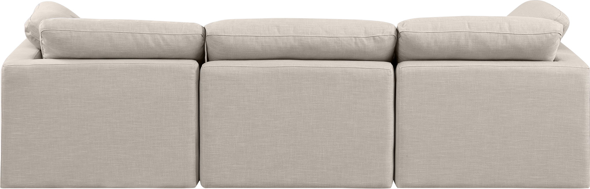 Indulge - Linen 3 Seat Modular Sofa Meridian Furniture