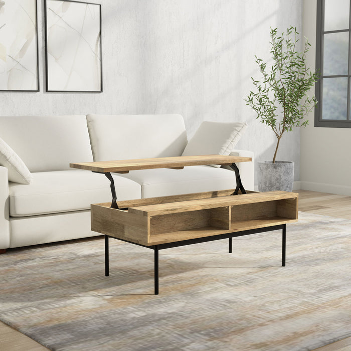 Reeves - Lift Top Coffee Table - Natural Simpli-Home