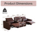 Modular Sofa With Recliners And Cup Holders Sectional Set Home Essentials