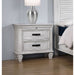 Lockeford - 2 Drawer Nightstand With Pull Out Tray - White Furniture Max