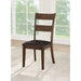 Nabirye - Side Chair (Set of 2) - Esspresso Synthetic Leather & Dark Oak ACME
