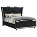Mika - LED Upholstered Bed With Tufted Wingback Headboard And Ambient Lighting Furniture Max