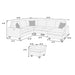 5 Piece Sectional Set With USB Port And Ottoman Home Essentials