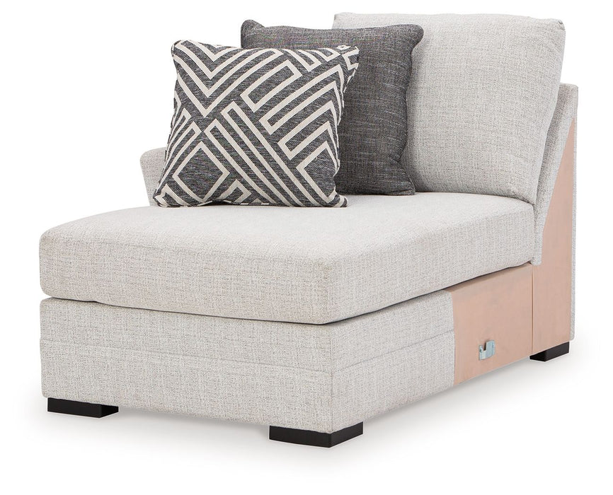 Koralynn - Laf Corner Chaise - Stone Benchcraft®