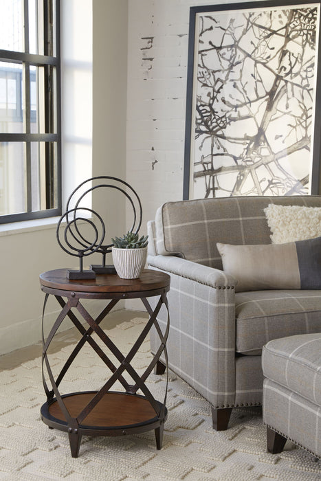 Pinebrook - Round Accent Table - Distressed Natural Pine Magnussen Furniture