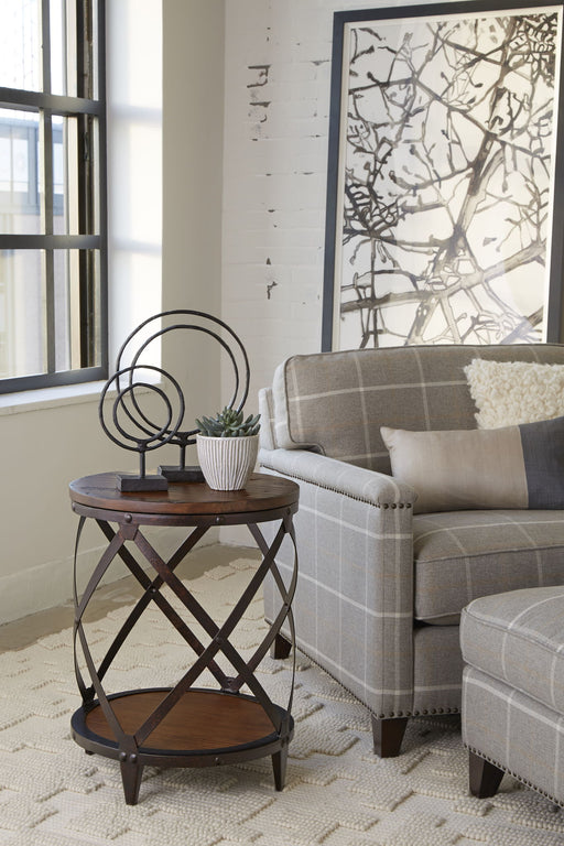 Pinebrook - Round Accent Table - Distressed Natural Pine Magnussen Furniture