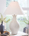 Ashbend - Ceramic Table Lamp - Antique White Signature Design by Ashley®