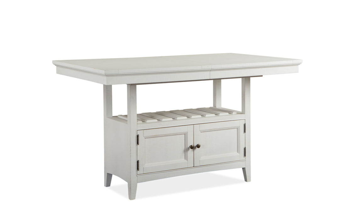 Heron Cove - Counter Table - Chalk White Magnussen Furniture
