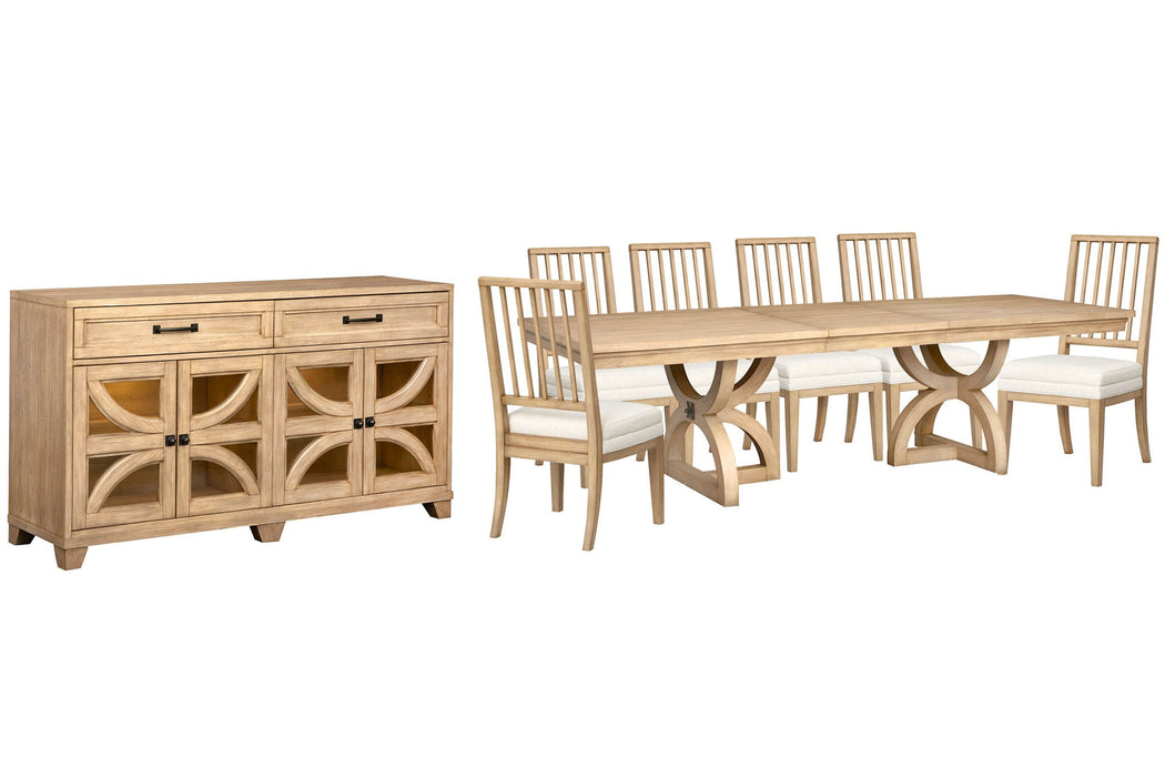 Coventry - Extendable Trestle Dining Table Set Magnussen Furniture