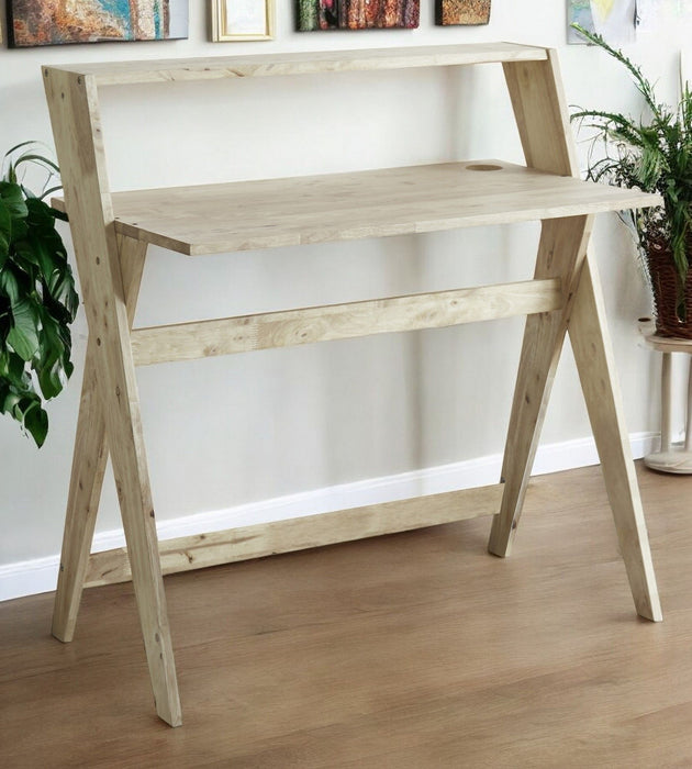 Wood Writing Desk - Natural