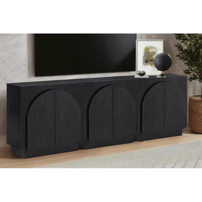 Modern Sideboard Buffet With Arched Cabinet Doors Home Essentials