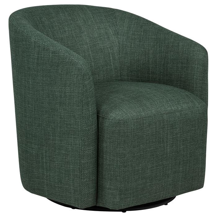 Sorenson - Swivel Accent Chair - Green Furniture Max