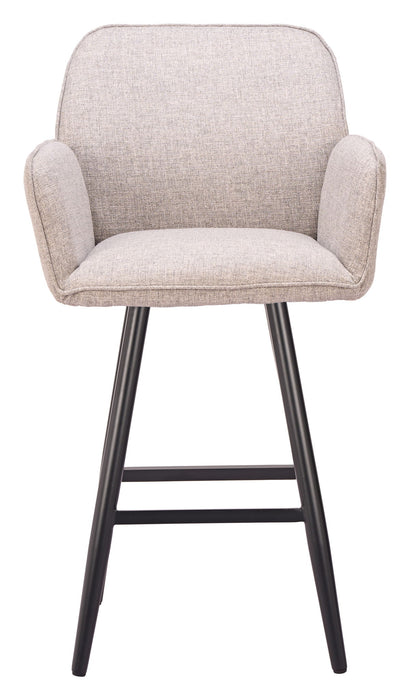 Sieve - Swivel Barstool - Beige / Black Zuo Modern