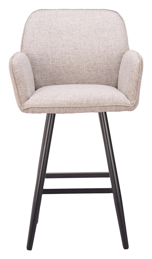 Sieve - Swivel Barstool - Beige / Black Zuo Modern