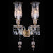 Michael Amini Lighting - Garnier 2-Light Traditional Crystal Wall Sconce - Gold Michael Amini