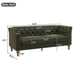 Chesterfield Sofa With Flared Arms For Living Room Noble House