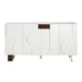 Sideboard Buffet Cabinet Wide Storage Unit With 4 Doors & Adjustable Shelves - White Noble House