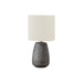Lighting, Table Lamp, Ceramic, Contemporary - Gray / Cream 8th Street