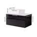 Floating Bathroom Vanity With Sink For Small Bathroom - White / Black Home Essentials