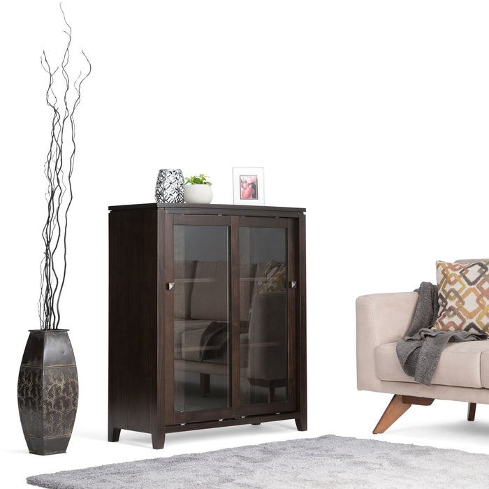 Cosmopolitan - Handcrafted Medium Storage Cabinet Simpli-Home