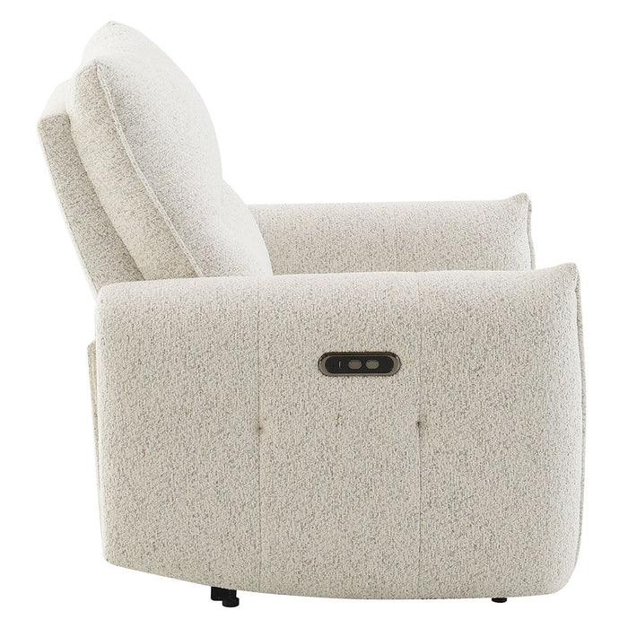 Lalisa - Power Motion Recliner With USB Port - Cream Chenille ACME