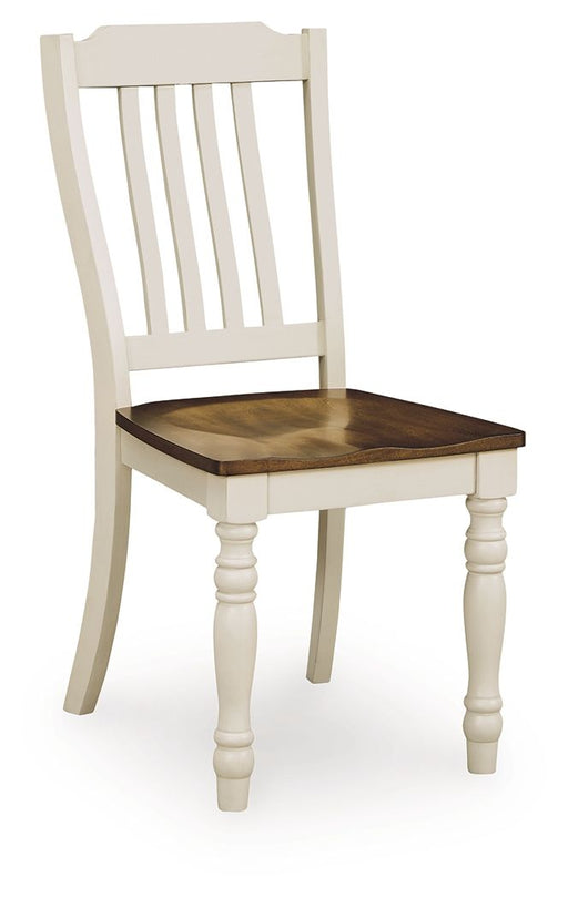Wirloni - Dining Room Side Chair (Set of 2) - Antique White / Brown Signature Design by Ashley®