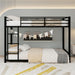 Bunk Bed With Noise Reduction And Safety Guardrail Home Essentials