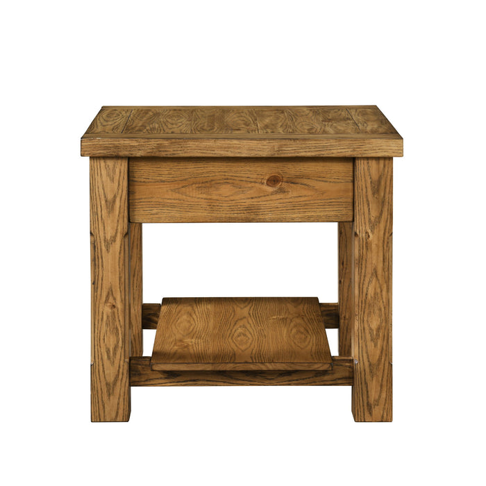 Duncan - 1 Drawer End Table - Walnut New Classic