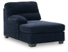SimpleJoy - LAF Corner Chaise - Navy Signature Design by Ashley®
