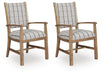 Ridgester - Dining Upholstered Arm Chair (Set of 2) - Light Brown Benchcraft®