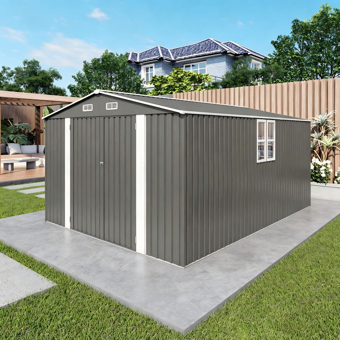 Outdoor Storage Shed With Lockable Doors Daily Nest