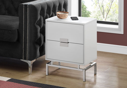 Accent Side Table, Storage Drawer, Modern Design 8th Street