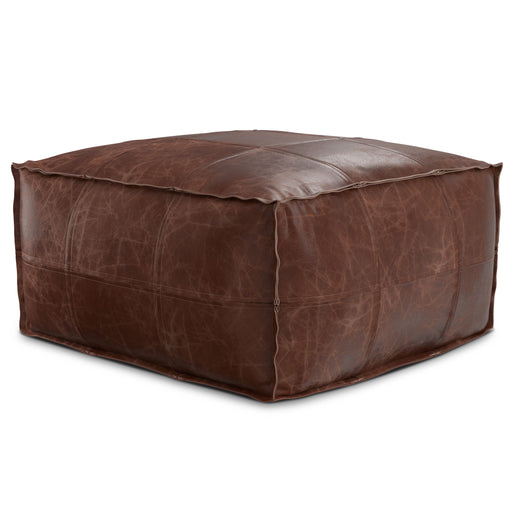 Sheffield - Handcrafted Square Pouf Simpli-Home