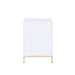 Ottey - Cabinet - White High Gloss & Gold ACME