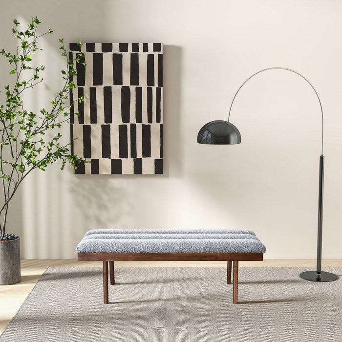 Troni - Bench - Brown / Light Gray Ashcroft Furniture