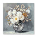 Chrysanthemum Vase Canvas Wall Art Decor Country - Stone White Daily Nest