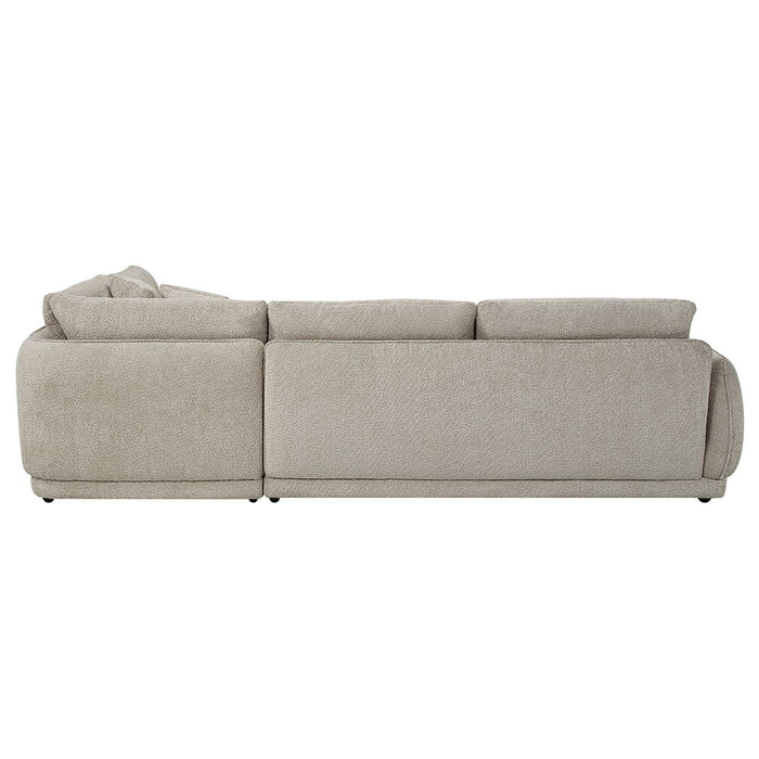 Jonina - Sectional Sofa With 4 Pillows - Beige Chenille ACME