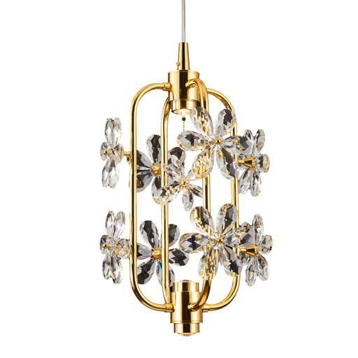 Michael Amini Lighting - Daisy 20" Crystal LED Chandelier - Gold Michael Amini